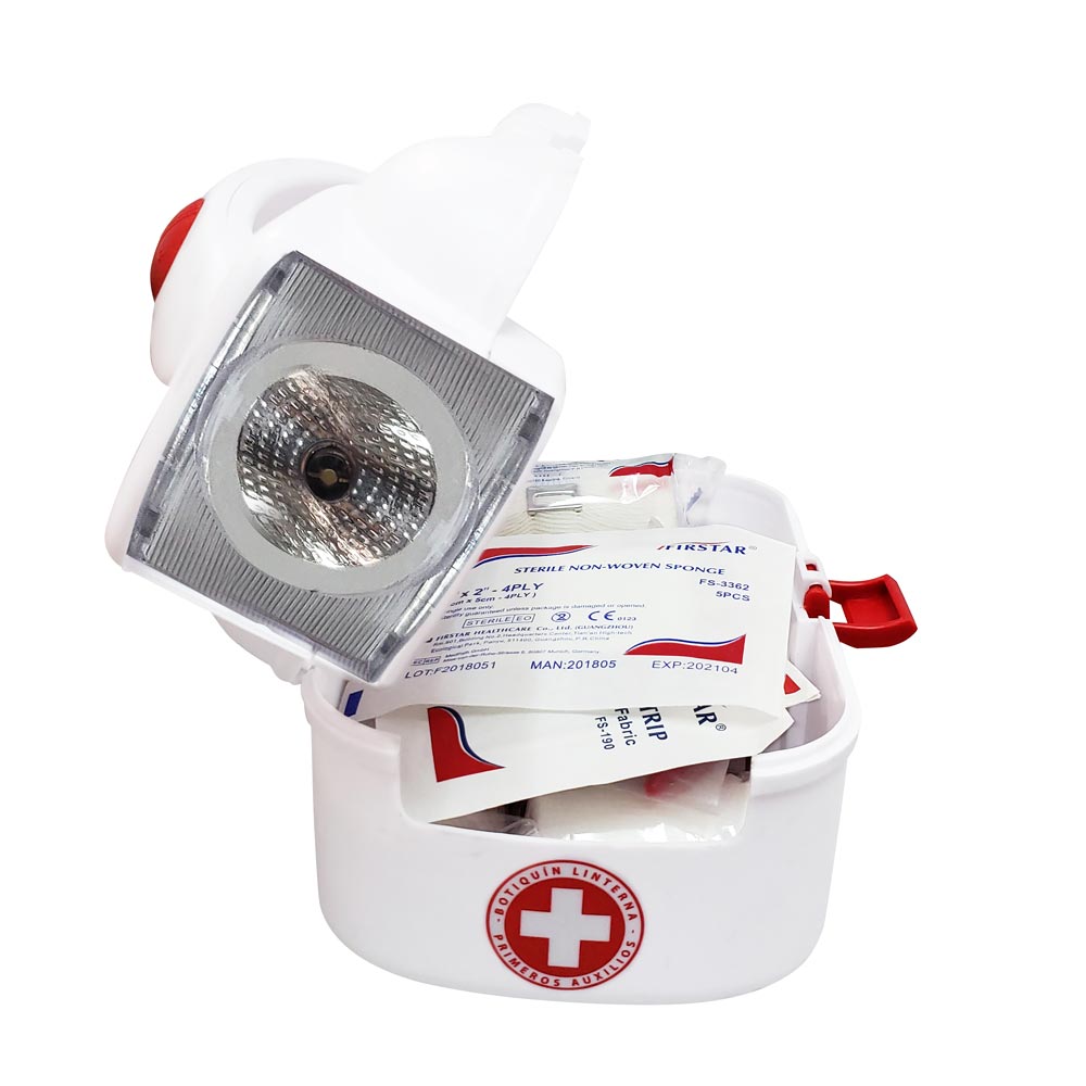 BOTIQUIN LINTERNA 10 PERSONAS - steelprosafety