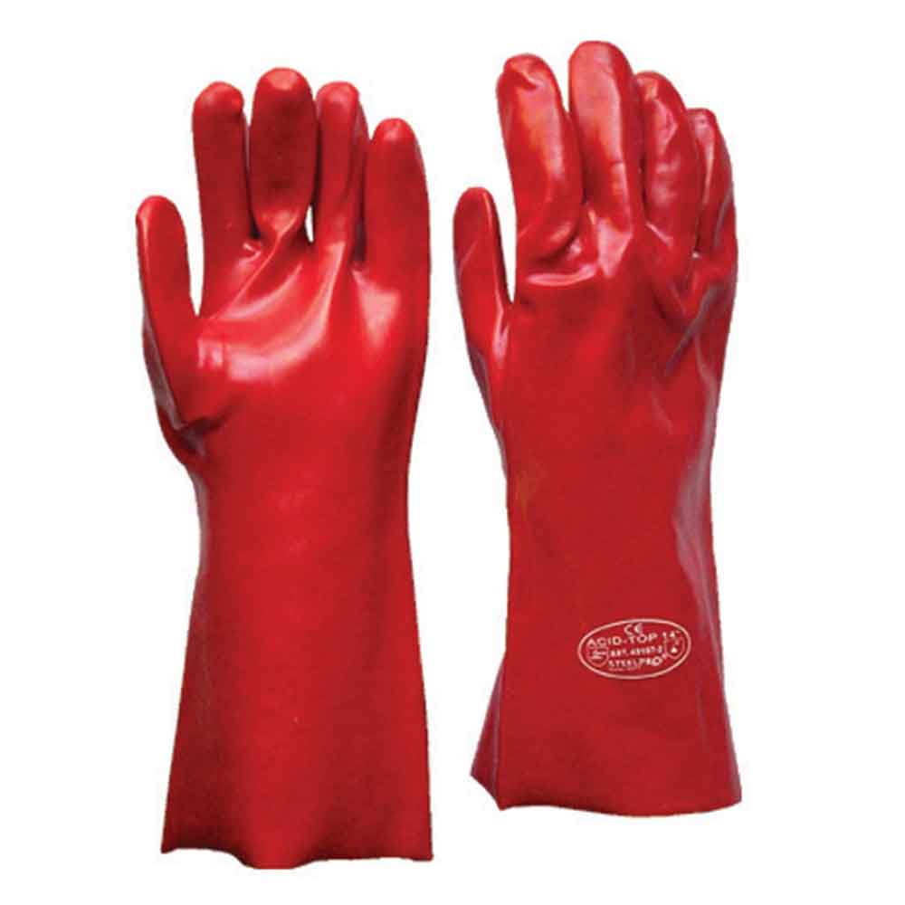 Guante 14 -35 Cm. Rojo steelprosafety