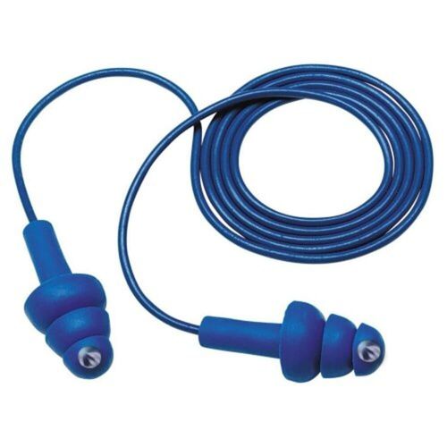 12 pares de tapones de silicona con cable, envueltos individualmente,  tapones reutilizables con cancelación de ruido para protección auditiva